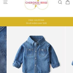 Cherokee Kids Classic Blue Jean Jacket